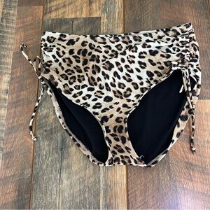 Urban Sea - Leopard Print High-Waisted Bikini Bathing suit bottoms